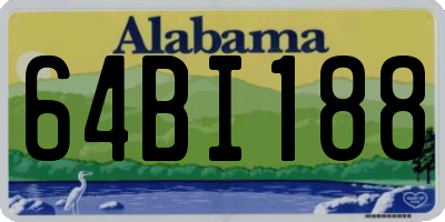 AL license plate 64BI188