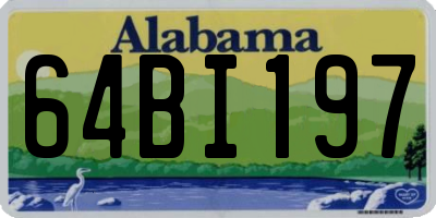 AL license plate 64BI197