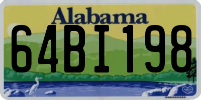 AL license plate 64BI198