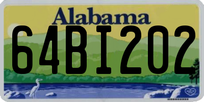 AL license plate 64BI202