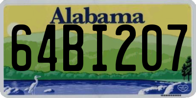 AL license plate 64BI207