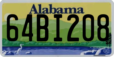 AL license plate 64BI208