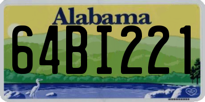 AL license plate 64BI221