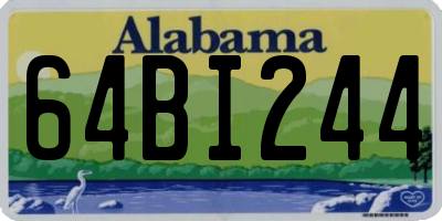 AL license plate 64BI244