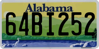 AL license plate 64BI252