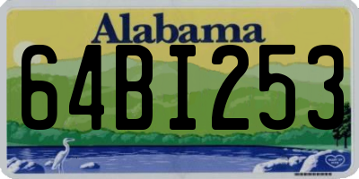 AL license plate 64BI253