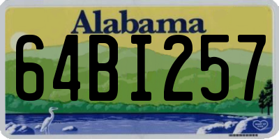 AL license plate 64BI257