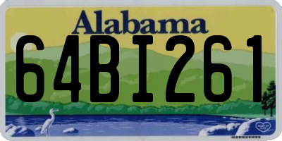 AL license plate 64BI261