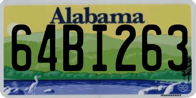 AL license plate 64BI263