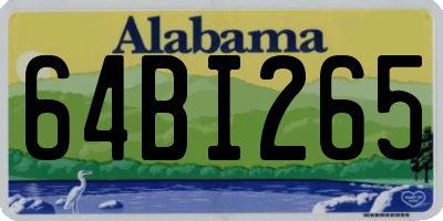AL license plate 64BI265