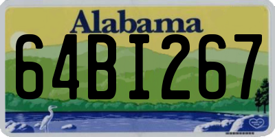 AL license plate 64BI267