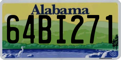 AL license plate 64BI271