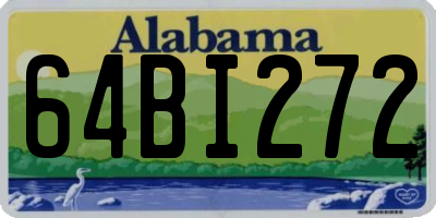AL license plate 64BI272