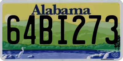 AL license plate 64BI273