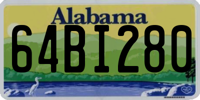 AL license plate 64BI280