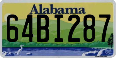 AL license plate 64BI287
