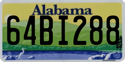AL license plate 64BI288