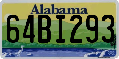 AL license plate 64BI293