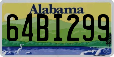 AL license plate 64BI299