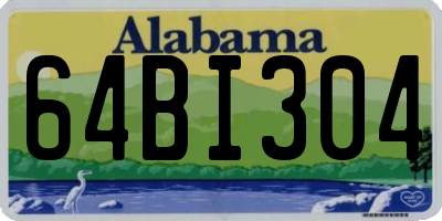 AL license plate 64BI304