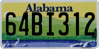 AL license plate 64BI312