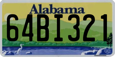 AL license plate 64BI321