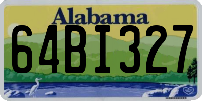 AL license plate 64BI327