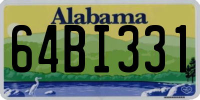 AL license plate 64BI331