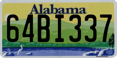 AL license plate 64BI337