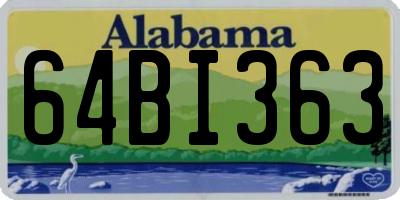 AL license plate 64BI363
