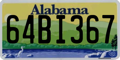 AL license plate 64BI367