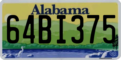 AL license plate 64BI375