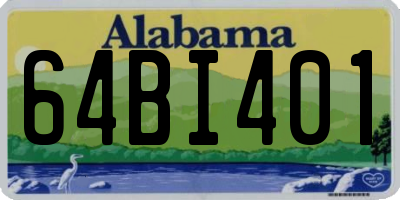 AL license plate 64BI401