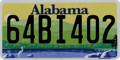 AL license plate 64BI402