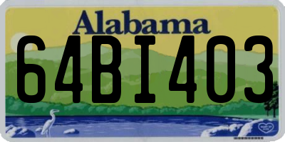 AL license plate 64BI403