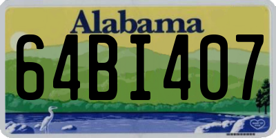 AL license plate 64BI407