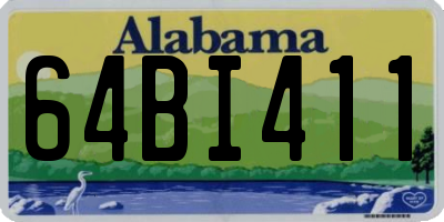AL license plate 64BI411