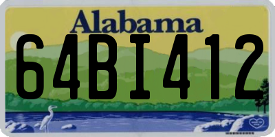 AL license plate 64BI412
