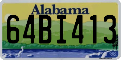 AL license plate 64BI413