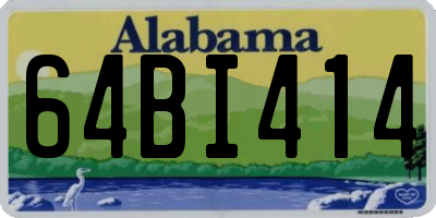 AL license plate 64BI414