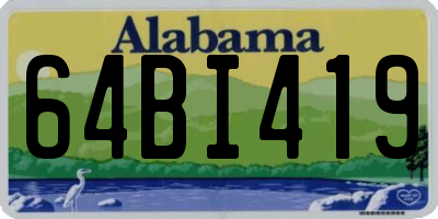 AL license plate 64BI419