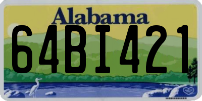 AL license plate 64BI421
