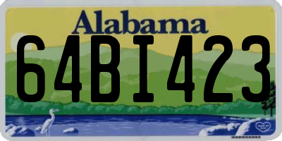 AL license plate 64BI423
