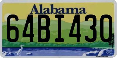 AL license plate 64BI430