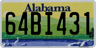 AL license plate 64BI431