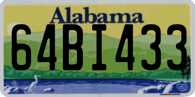 AL license plate 64BI433