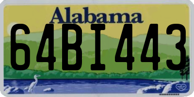 AL license plate 64BI443