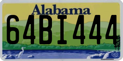AL license plate 64BI444