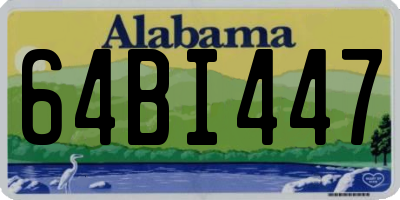 AL license plate 64BI447