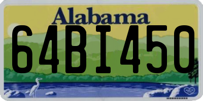 AL license plate 64BI450
